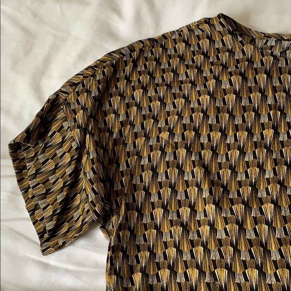 H&M Drapey Patterned Top